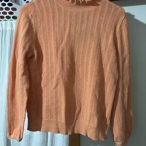 J. Crew Peach Cowl Neck Sweater
